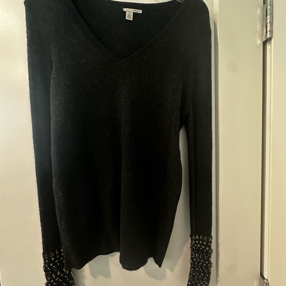 Halogen Charcoal Knit Sweater